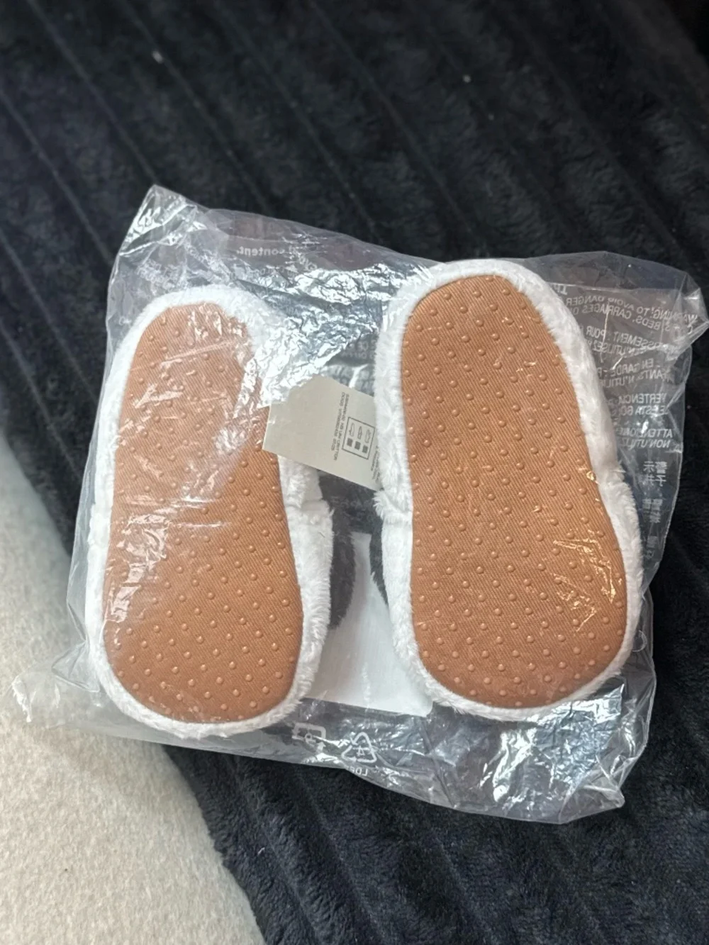 NWT Old Navy Baby Velour Critter Slippers 6-12mos.